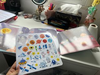 6 Cuadernos Pegatinas Reutilizables Infantil