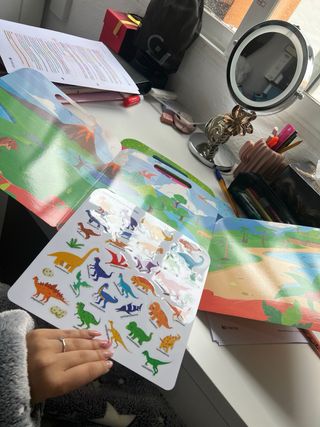 6 Cuadernos Pegatinas Reutilizables Infantil