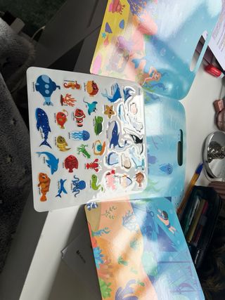 6 Cuadernos Pegatinas Reutilizables Infantil