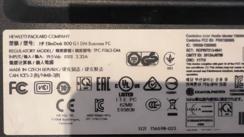 HP EliteDesk 800 G1 Mini PC afbeelding 3