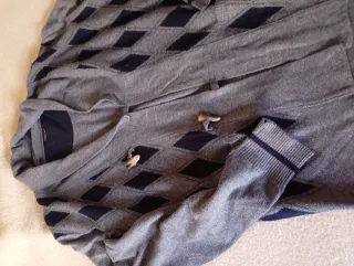 Jersey Zara Gris Rombo