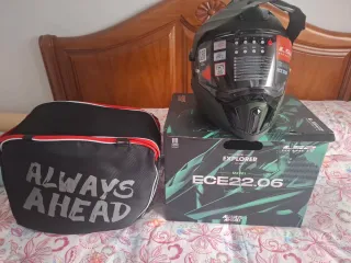 Casco Moto LS2 Hetmets,MX 701 Explorer Verde.