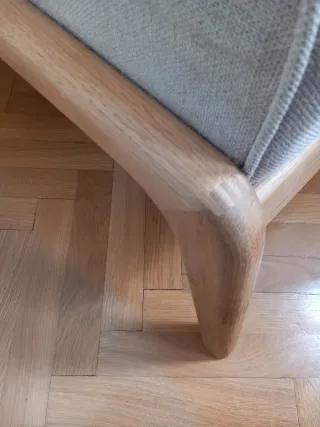 Chaise longue madera y lino Zara Home