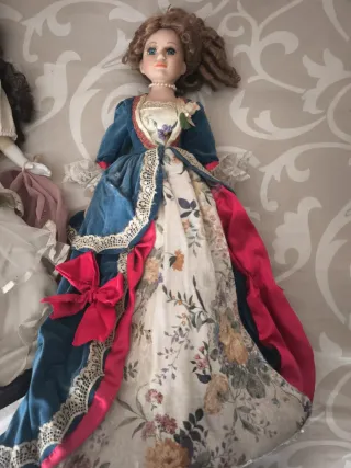 Pack de Muñecas de  Porcelana Estilo Victoriano