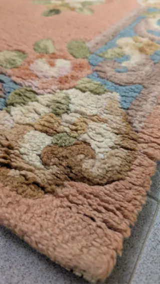 Alfombra decorativa floral (117x59)