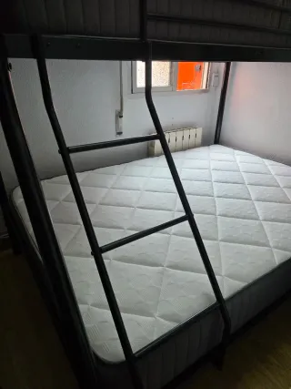 Litera Matrimonial Negra y Blanca