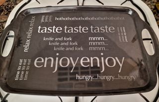 Bandeja decorativa Enjoy 43x31cm