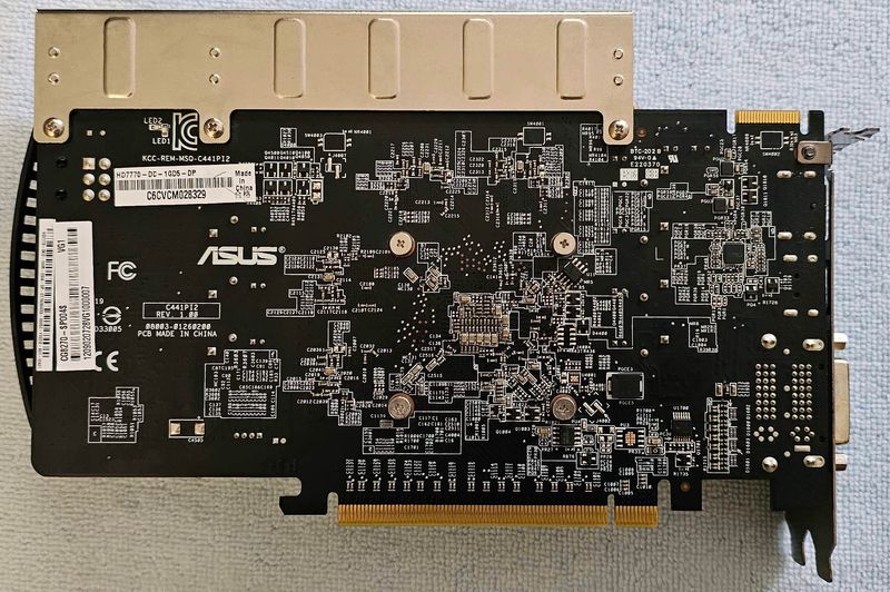 Tarjeta Gráfica ASUS HD7770-DC-1GD5 PCIE 1GB GDDR5 afbeelding 2