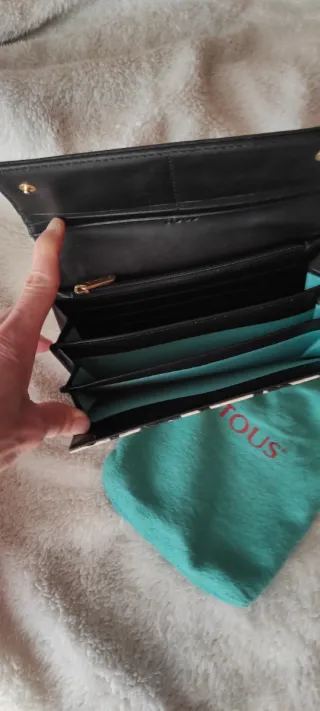 Monedero Tous Kaos Beige y Negro