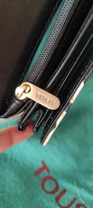 Monedero Tous Kaos Beige y Negro