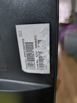 Televisión Philips Negra 37''