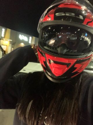 Casco Integral LS2 Negro/Rojo