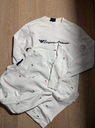 Lote 2 Felpe Emporio Armani e Polo Ralph Lauren