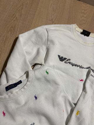 Lote 2 Felpe Emporio Armani e Polo Ralph Lauren