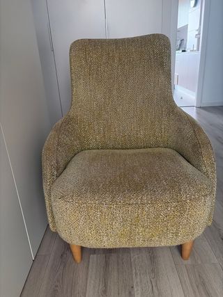 Poltrona vintage 1 posto verde e lime