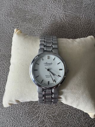 Reloj Miranda Plata y Blanco