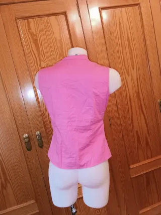 Adolfo Domínguez Blusa Cruzada Rosa