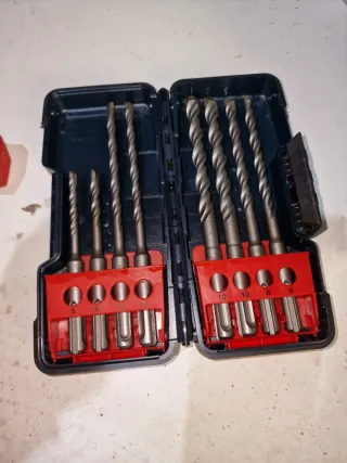3 Estuches Brocas SDS Bosch y Hilti