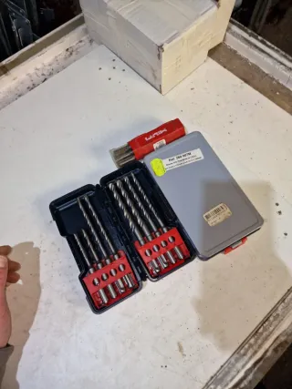 3 Estuches Brocas SDS Bosch y Hilti