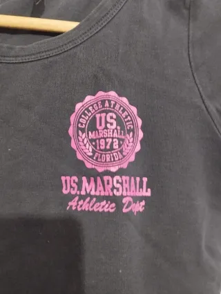 Camiseta US Marshall Azul Marino Talla M