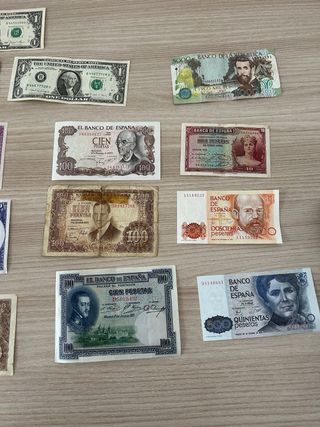 Lote billetes antiguos pesetas
