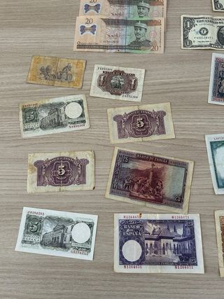 Lote billetes antiguos pesetas