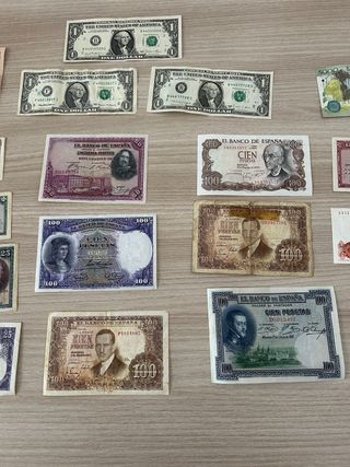 Lote billetes antiguos pesetas