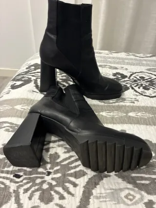 Botines negros tacón plataforma