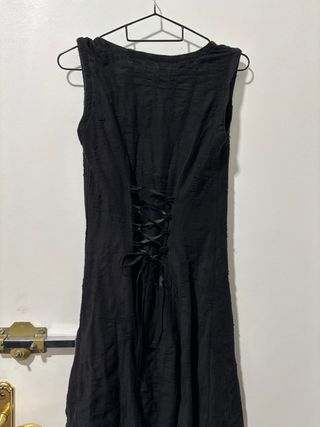 Vestido PUNK RAVE con hebillas negro
