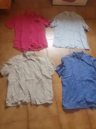 Lote 4 Camicie a Manica Corta Uomo