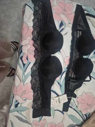 Sujetador Oysho Negro Talla 70