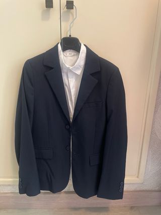 Chaqueta niño azul marino Mango + 2 camisas