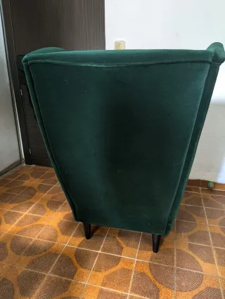 Sillón Orejero Ikea Verde Tela