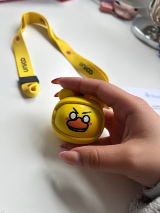 Auriculares Pato Amarillo con Lanyard