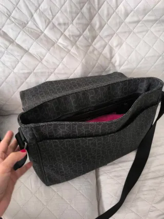 Maletín Calvin Klein Negro/Gris