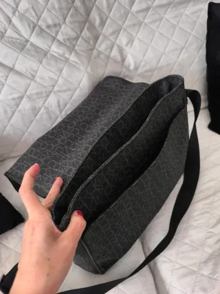 Maletín Calvin Klein Negro/Gris