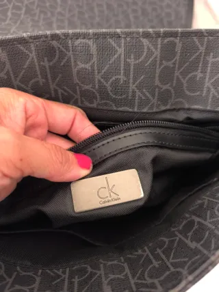Maletín Calvin Klein Negro/Gris
