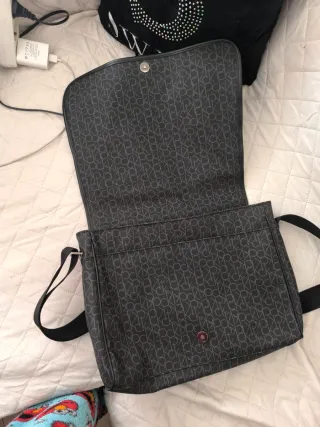 Maletín Calvin Klein Negro/Gris