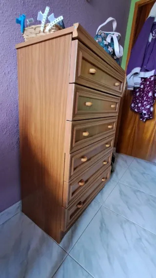 Dormitorio completo madera