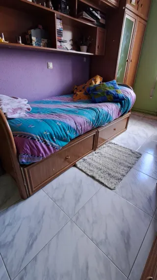 Dormitorio completo madera