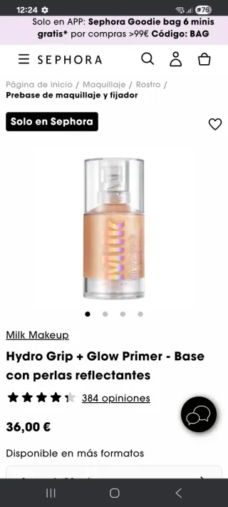 Milk Makeup Glow Primer Dorado