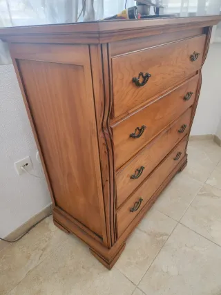 Cómoda y Gabetero antiguos de madera vintage
