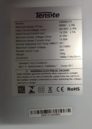 Placa Solar Fotovoltaica