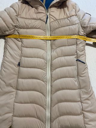 Plumífero largo Ternua Talla M Beige/Azul