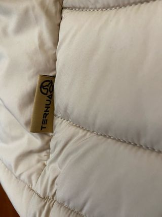 Plumífero largo Ternua Talla M Beige/Azul