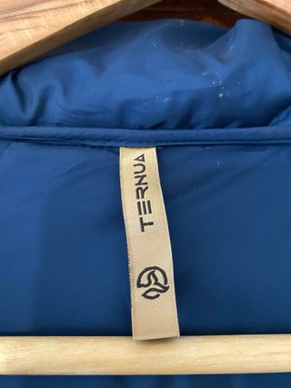 Plumífero largo Ternua Talla M Beige/Azul