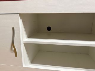 Mueble TV blanco melamina