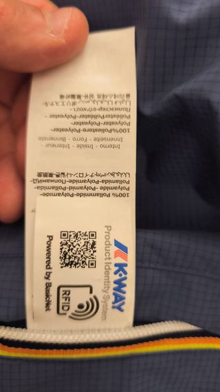 K-Way impermeabile Double Fast blu