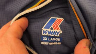 K-Way impermeabile Double Fast blu