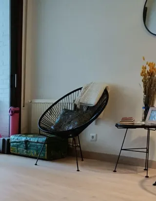 Conjunto 2 Sillas Acapulco y Mesa Negra